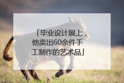 毕业设计展上，他卖出60余件手工制作的艺术品