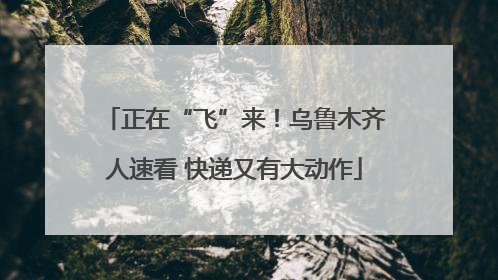 正在“飞”来！乌鲁木齐人速看 快递又有大动作