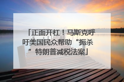 正面开杠！马斯克呼吁美国民众帮助“扼杀”特朗普减税法案