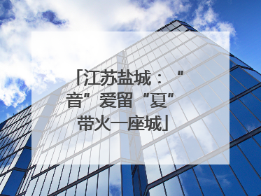 江苏盐城：“音”爱留“夏” 带火一座城