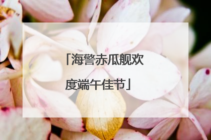 海警赤瓜舰欢度端午佳节