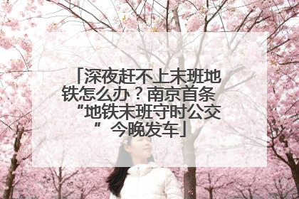 深夜赶不上末班地铁怎么办？南京首条“地铁末班守时公交”今晚发车