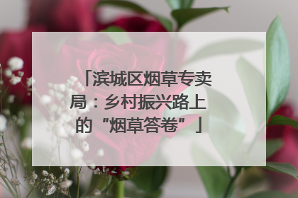 滨城区烟草专卖局：乡村振兴路上的“烟草答卷”