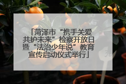 菏泽市“携手关爱 共护未来”检察开放日暨“法治少年说”教育宣传启动仪式举行