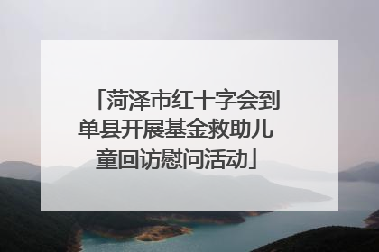 菏泽市红十字会到单县开展基金救助儿童回访慰问活动