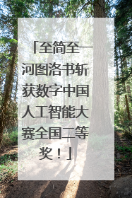 至简至一河图洛书斩获数字中国人工智能大赛全国二等奖！