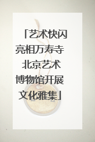 艺术快闪亮相万寿寺 北京艺术博物馆开展文化雅集
