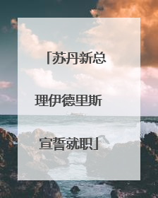 苏丹新总理伊德里斯宣誓就职