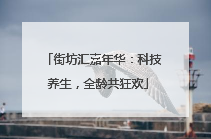 街坊汇嘉年华：科技养生，全龄共狂欢