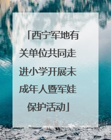 西宁军地有关单位共同走进小学开展未成年人暨军娃保护活动
