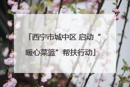 西宁市城中区 启动“暖心菜篮”帮扶行动