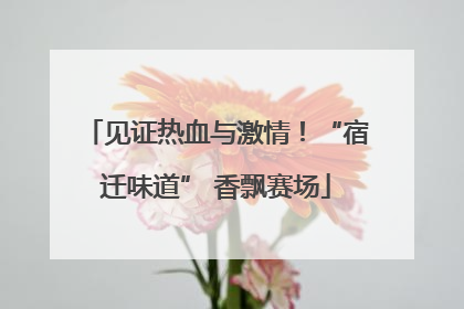 见证热血与激情！“宿迁味道” 香飘赛场