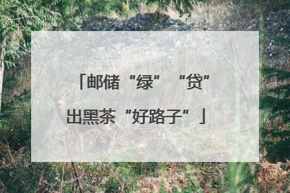 邮储“绿”“贷”出黑茶“好路子”