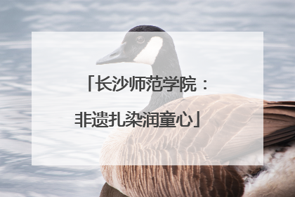 长沙师范学院：非遗扎染润童心