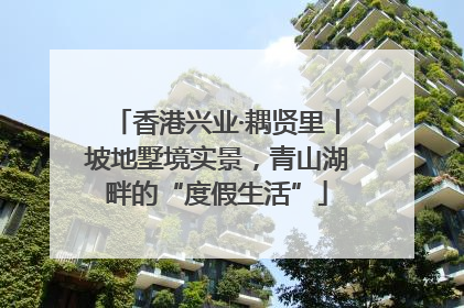 香港兴业·耦贤里丨坡地墅境实景，青山湖畔的“度假生活”