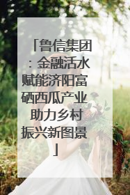 鲁信集团：金融活水赋能济阳富硒西瓜产业 助力乡村振兴新图景