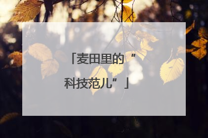麦田里的“科技范儿”