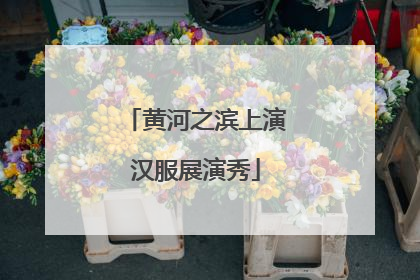 黄河之滨上演汉服展演秀