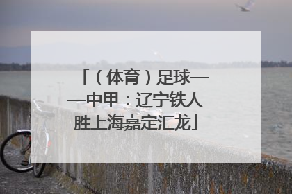 （体育）足球——中甲：辽宁铁人胜上海嘉定汇龙