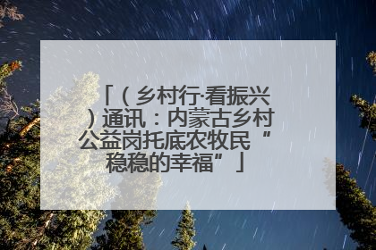 （乡村行·看振兴）通讯：内蒙古乡村公益岗托底农牧民“稳稳的幸福”