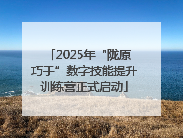 2025年“陇原巧手”数字技能提升训练营正式启动