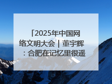 2025年中国网络文明大会｜董宇辉：合肥在记忆里很遥远也很亲切