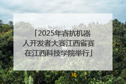 2025年睿抗机器人开发者大赛江西省赛在江西科技学院举行