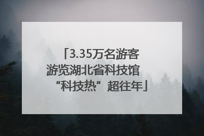 3.35万名游客游览湖北省科技馆 “科技热”超往年