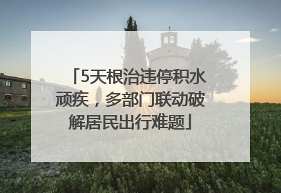 5天根治违停积水顽疾，多部门联动破解居民出行难题