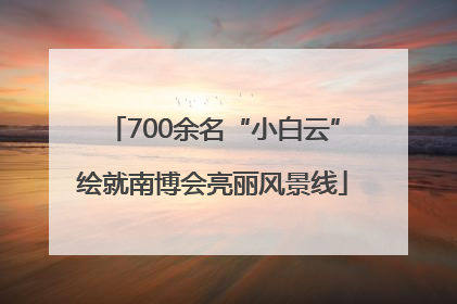 700余名“小白云”绘就南博会亮丽风景线