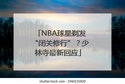 NBA球星剃发“闭关修行”？少林寺最新回应